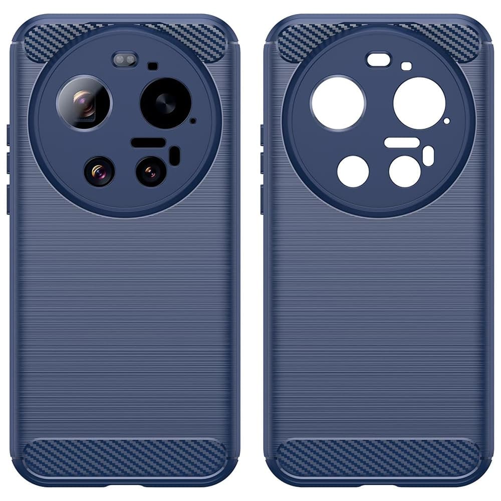 Techsuit Carbon Silicone - θήκη για Xiaomi 17 Ultra - Μπλε 2