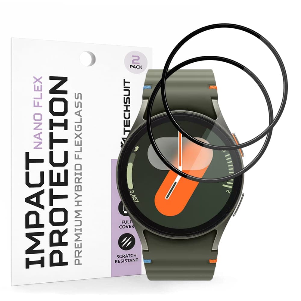 Techsuit - Nano Flex (συσκευασία 2 τεμαχίων) - Samsung Galaxy Watch7 40mm - Μαύρο