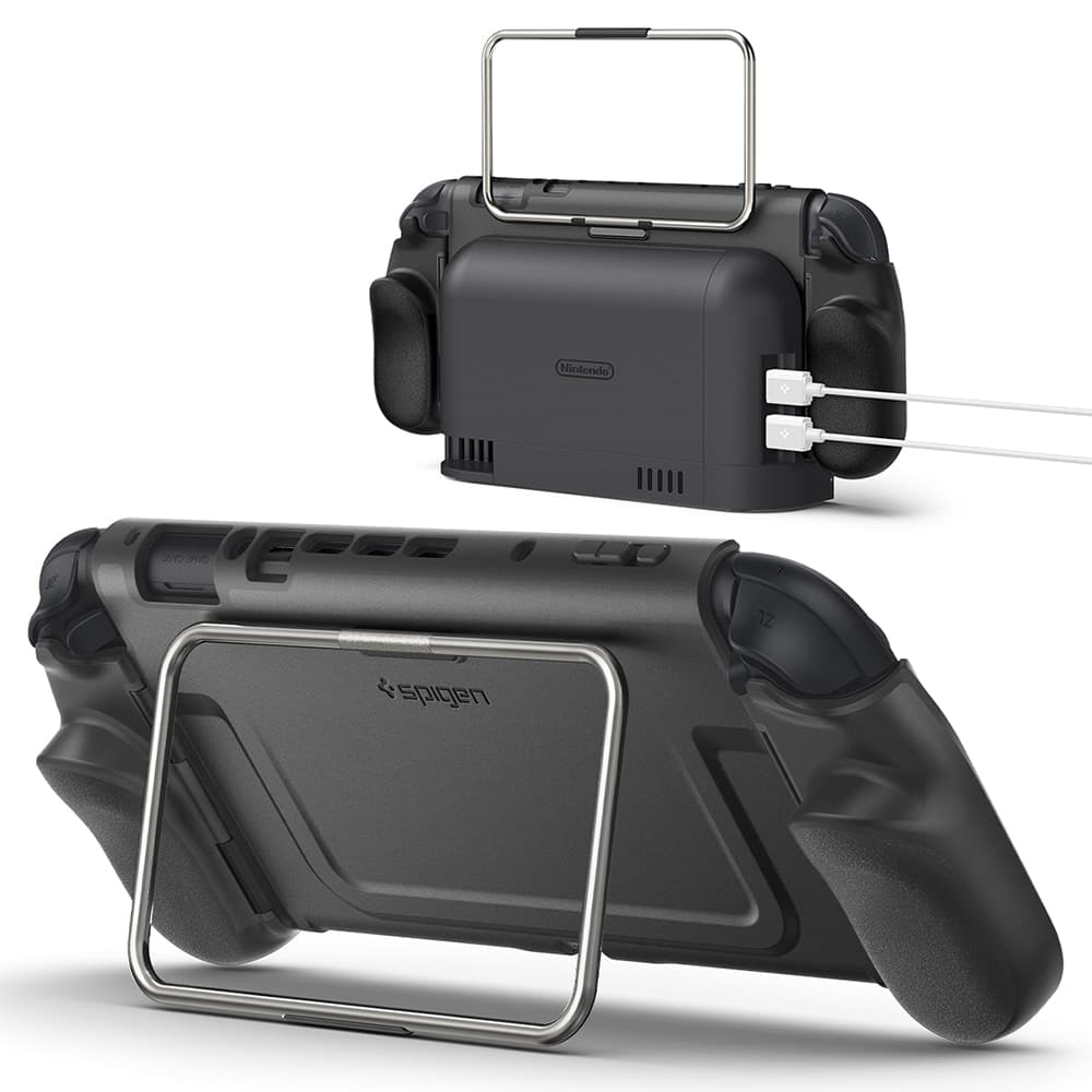 Spigen - Προστατευτική θήκη Dual Grip Pro (ACS10196) - για Nintendo Switch 2 - Μαύρη 2