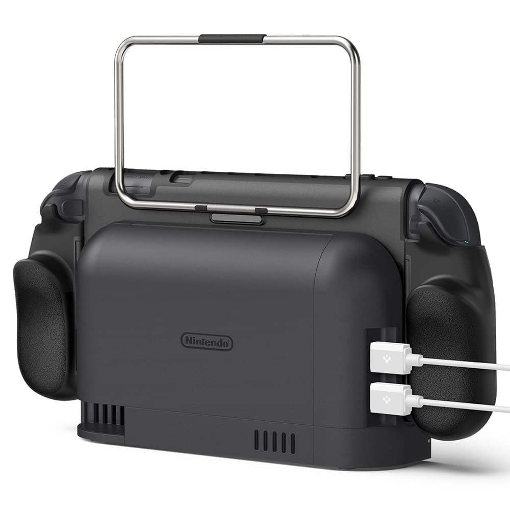 Spigen - Προστατευτική θήκη Dual Grip Pro (ACS10196) - για Nintendo Switch 2 - Μαύρη 4