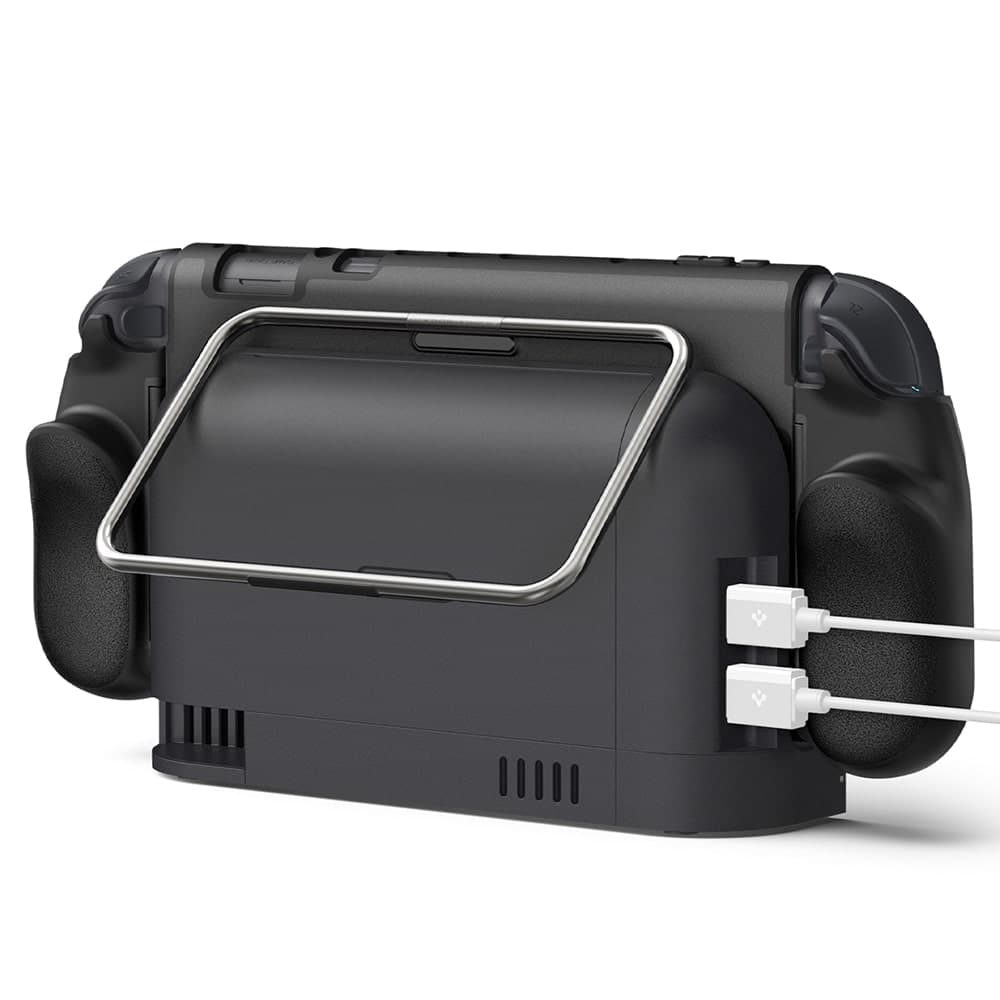 Spigen - Προστατευτική θήκη Dual Grip Pro (ACS10196) - για Nintendo Switch 2 - Μαύρη 3