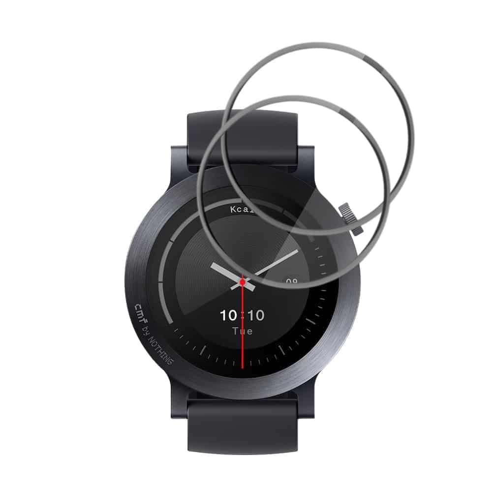 Techsuit - Nano Flex (συσκευασία 2 τεμαχίων) - Nothing CMF Watch 3 Pro - Μαύρο 2
