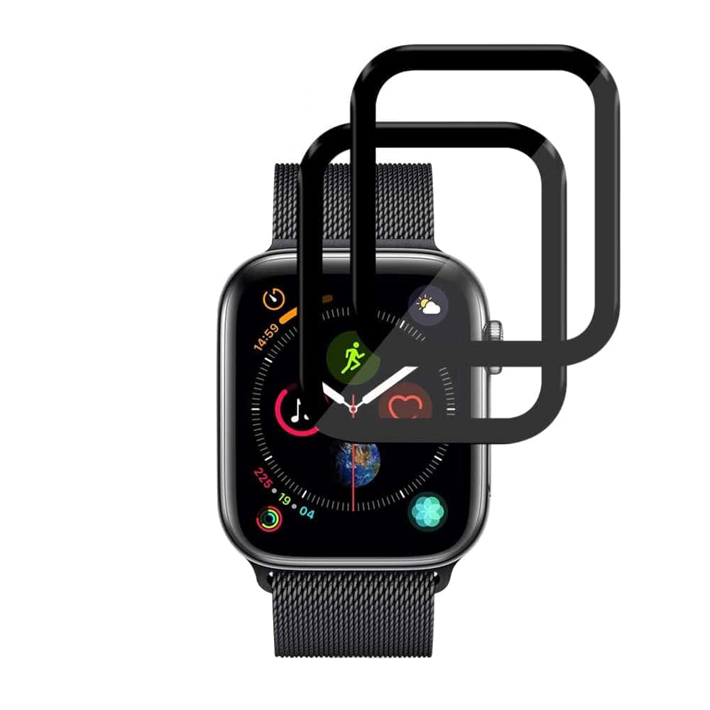 Techsuit - Nano Flex (συσκευασία 2 τεμαχίων) - Apple Watch 4 / 5 / 6 / SE / SE 2 / SE 3 44mm - Μαύρο 2