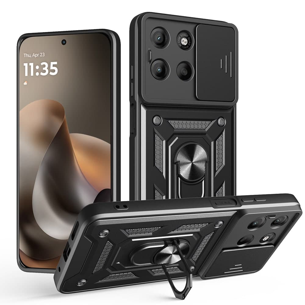 Techsuit CamShield Series - θήκη για Motorola Moto G77 / G67 - Μαύρο
