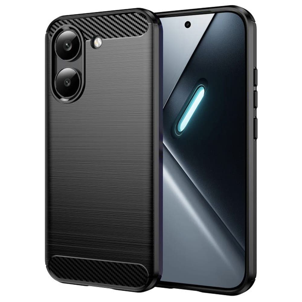 Techsuit Carbon Silicone - θήκη για Xiaomi Poco X8 Pro - Μαύρο