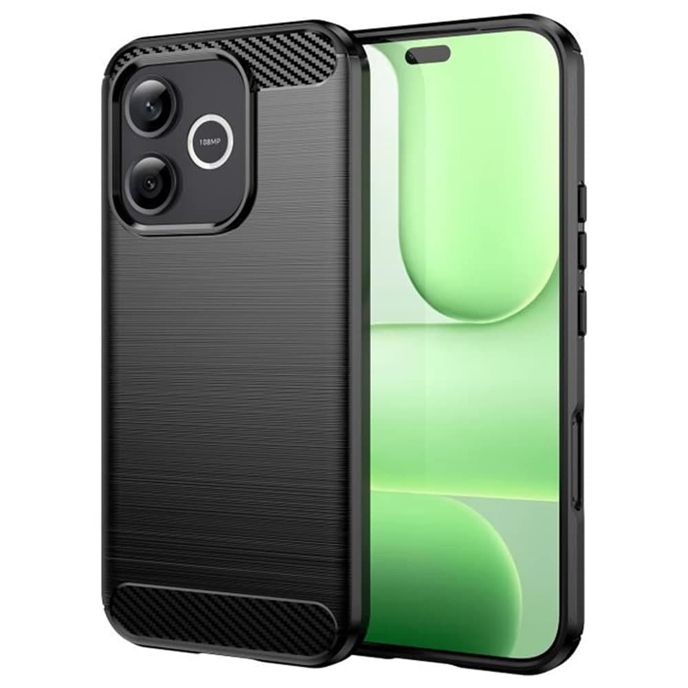 Techsuit Carbon Silicone - θήκη για Honor 600 Lite - Μαύρο