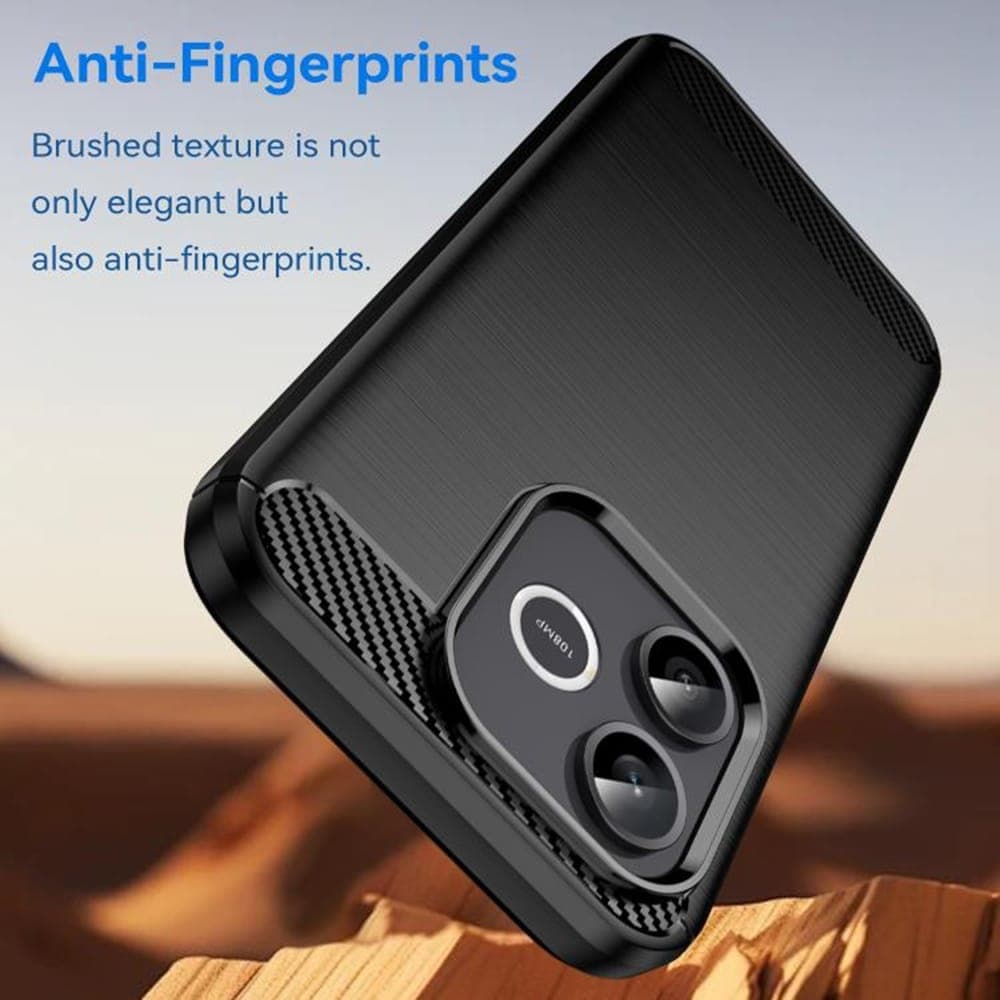 Techsuit Carbon Silicone - θήκη για Honor 600 Lite - Μαύρο 4