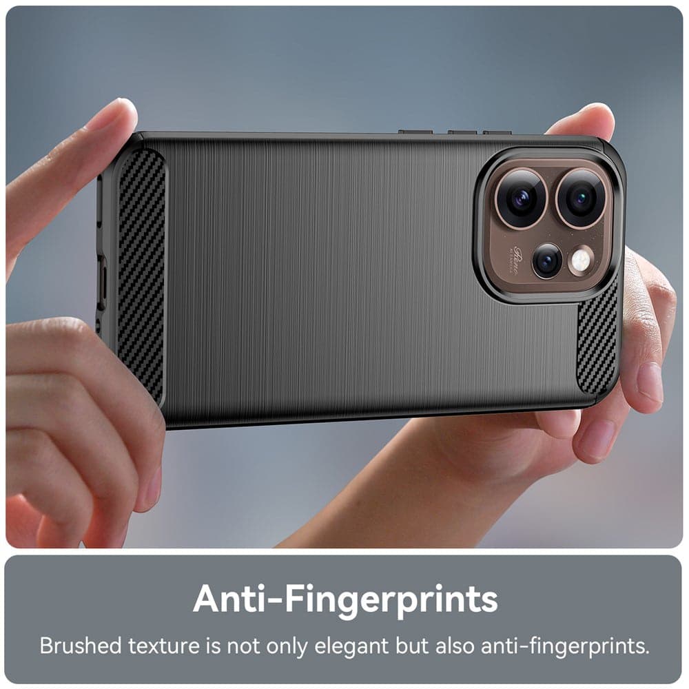 Techsuit Carbon Silicone - θήκη για Oppo Reno15 Pro Max - Μαύρο 2
