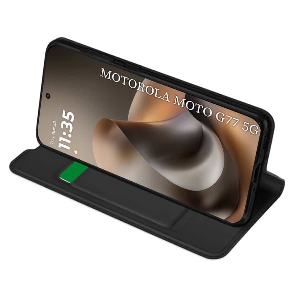 Techsuit Magskin Book - θήκη για Motorola Moto G77 / G67 - Μαύρο 2