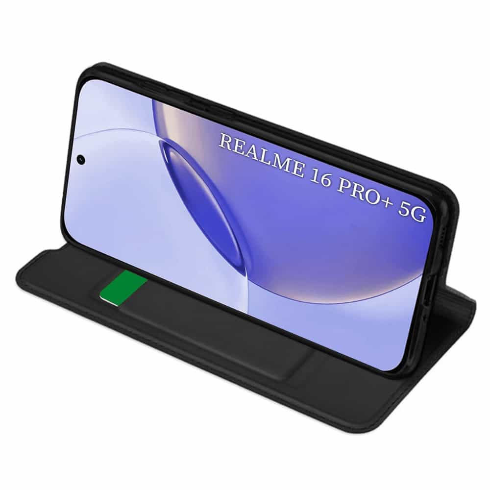 Techsuit Magskin Book - θήκη για Realme 16 Pro - Μαύρο 2
