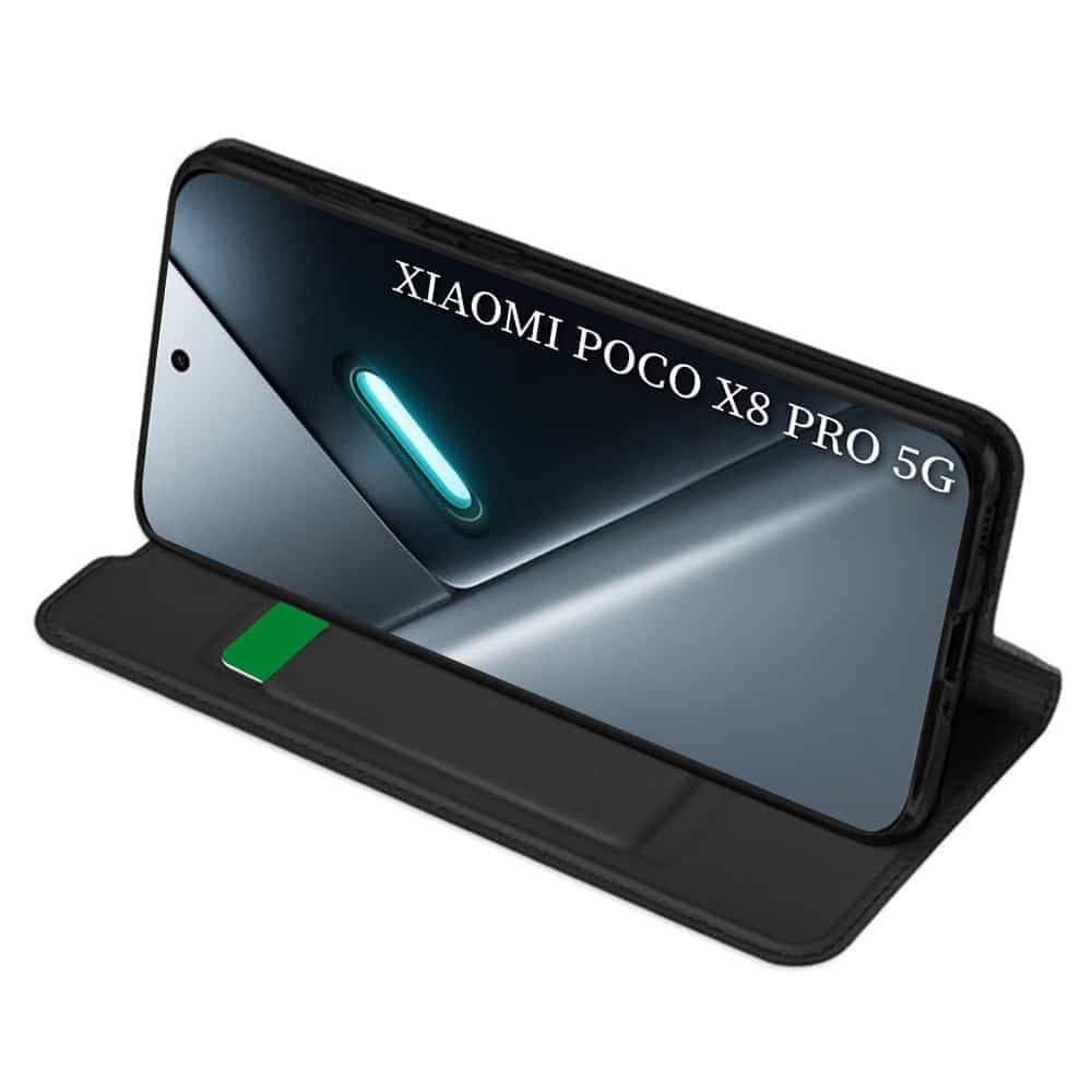 Techsuit Magskin Book - θήκη για Xiaomi Poco X8 Pro - Μαύρο 2