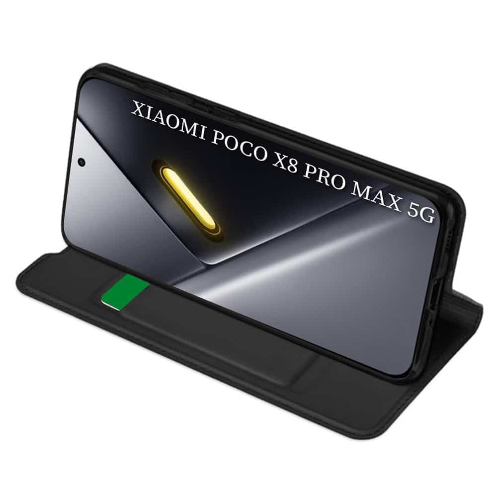 Techsuit Magskin Book - θήκη για Xiaomi Poco X8 Pro Max - Μαύρο 2