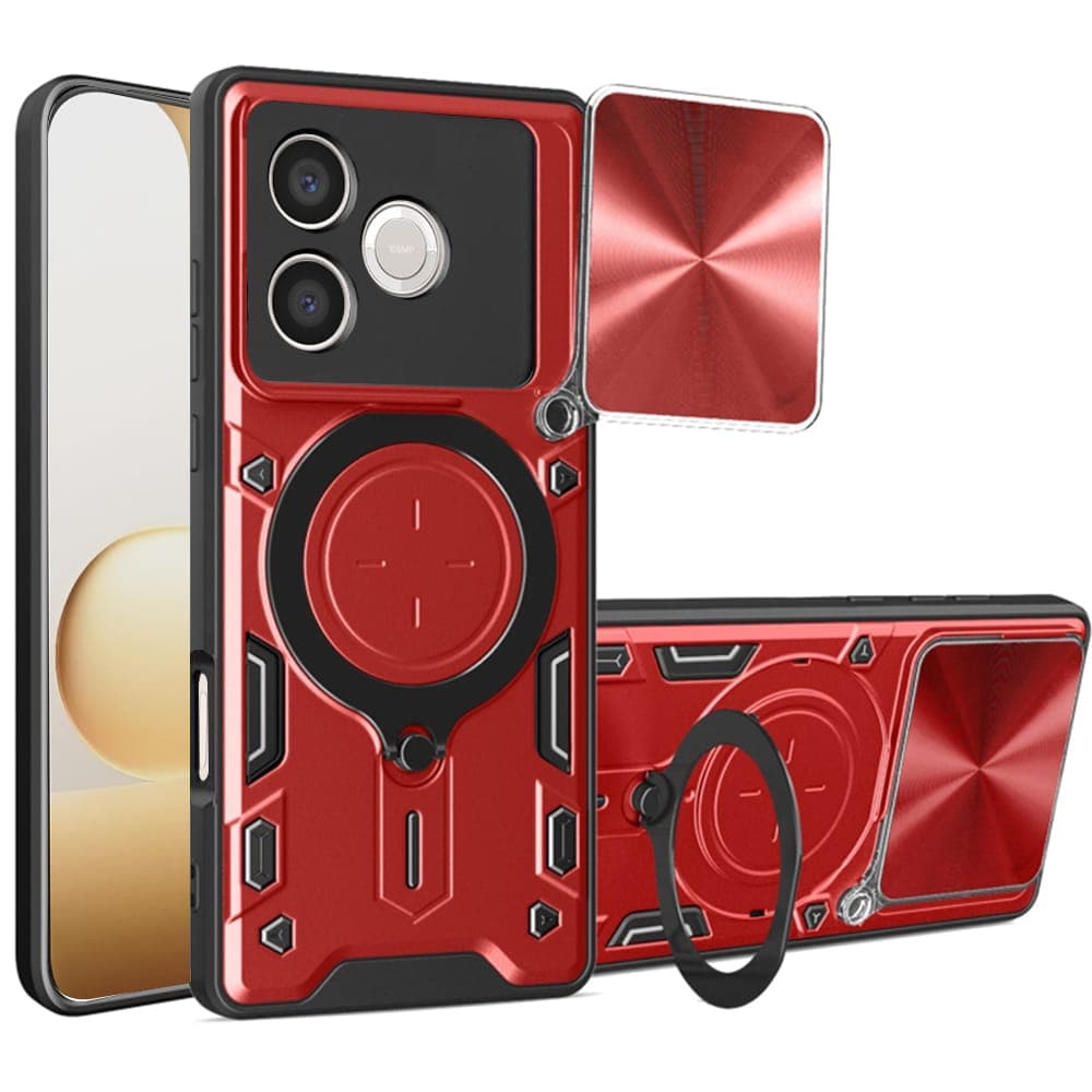 Techsuit CamGuard Pro - θήκη για Honor 600 Lite - Κόκκινο