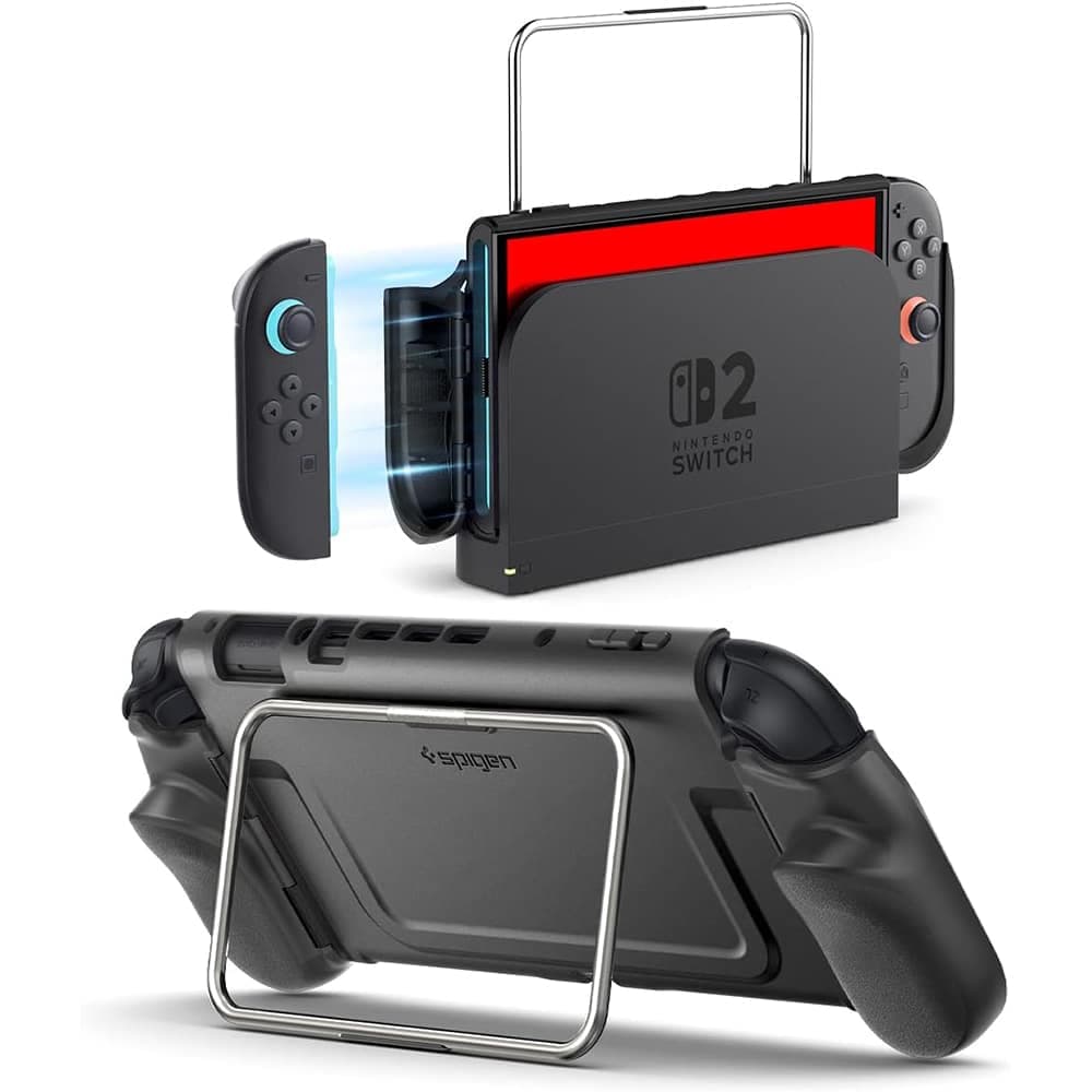 Spigen - Προστατευτική θήκη Dual Grip Pro (ACS10196) - για Nintendo Switch 2 - Μαύρη