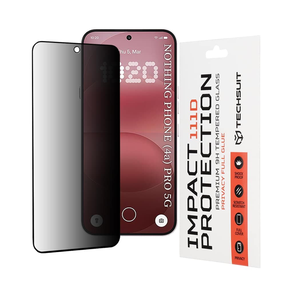 Techsuit - 111D Privacy Full Glue - Nothing Phone (4a) Pro - Μαύρο