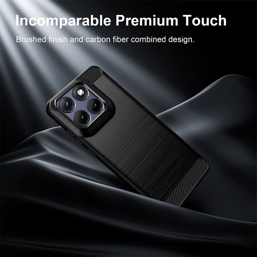 Techsuit Carbon Silicone - θήκη για Motorola Edge 70 Fusion - Μαύρο 4