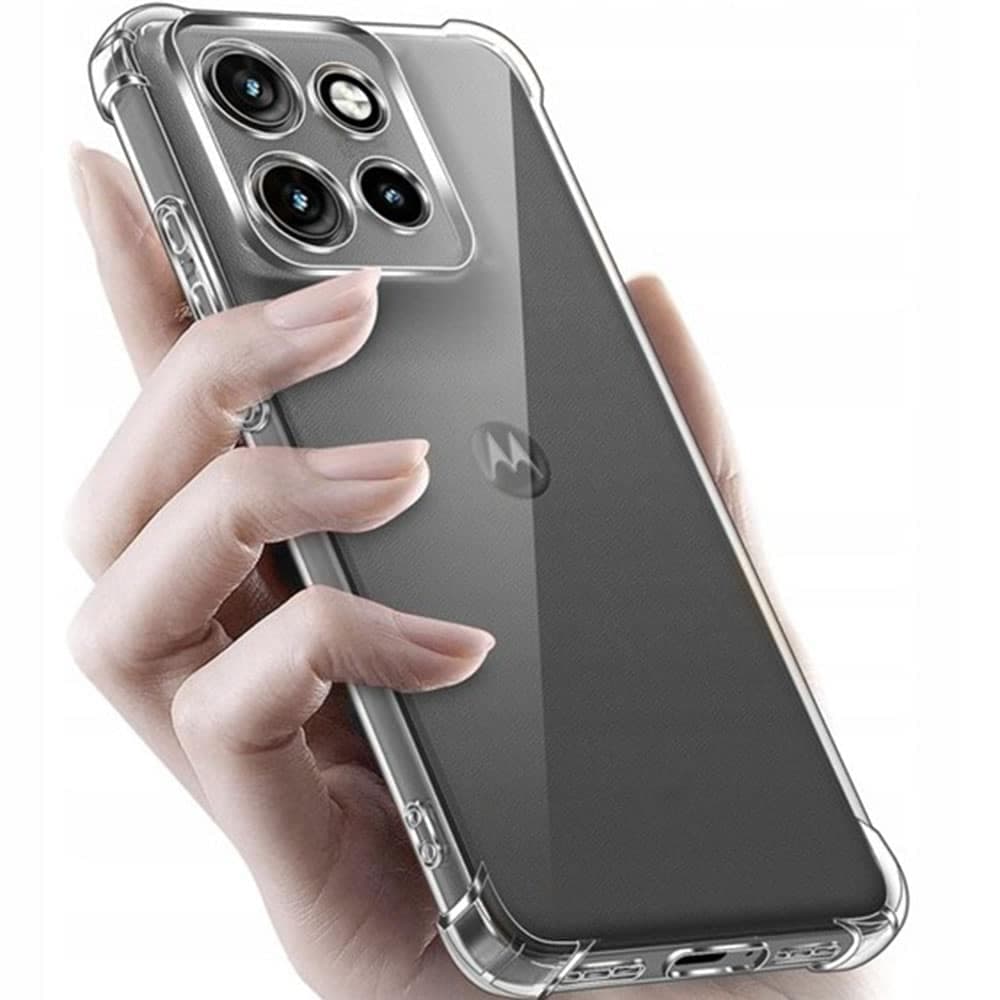 Techsuit Shockproof Clear Silicone - θήκη για Motorola Edge 70 Fusion - Διάφανο 3