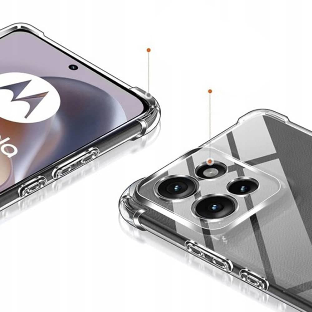 Techsuit Shockproof Clear Silicone - θήκη για Motorola Edge 70 Fusion - Διάφανο 4