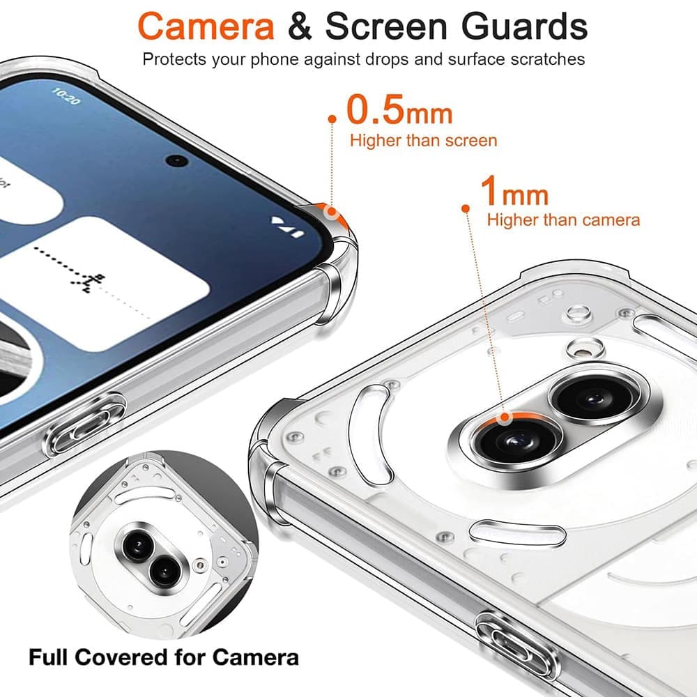 Techsuit Shockproof Clear Silicone - θήκη για Nothing Phone (4a) - Διάφανο 2
