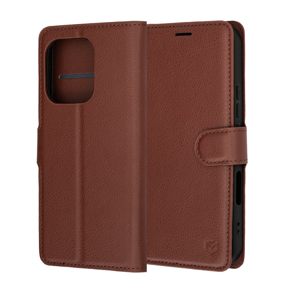 Techsuit Leather Folio - θήκη για Honor 600 Lite - Καφέ 6