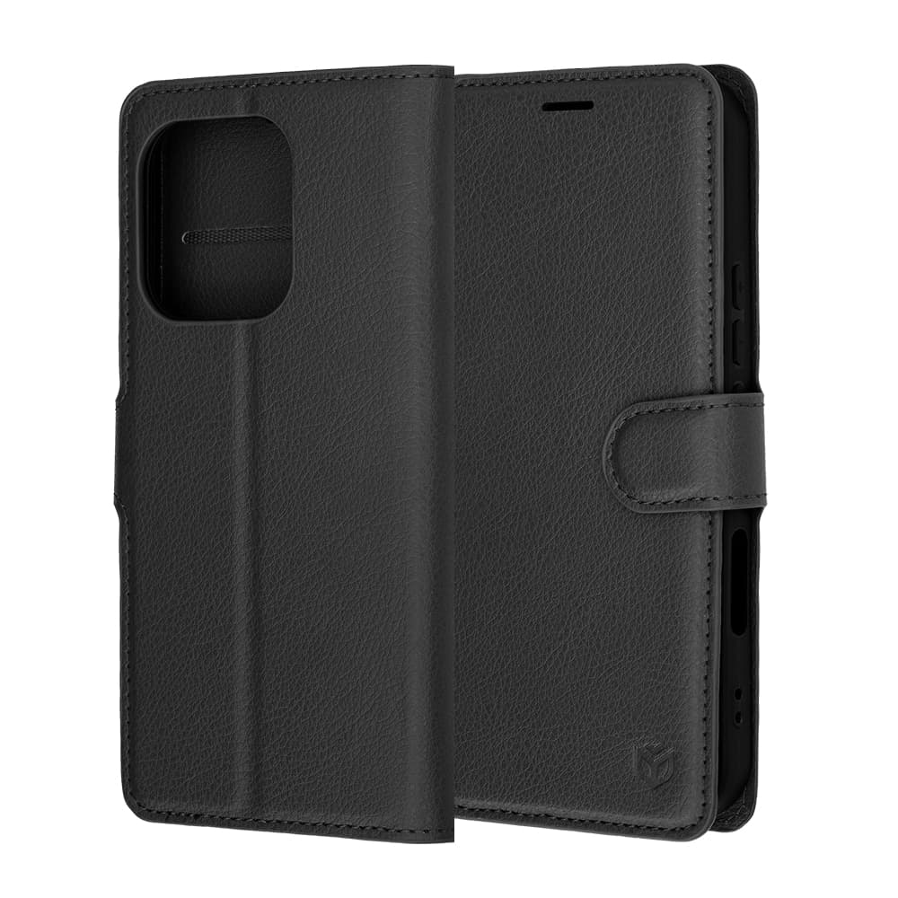 Techsuit Leather Folio - θήκη για Honor 600 Lite - Μαύρο 6