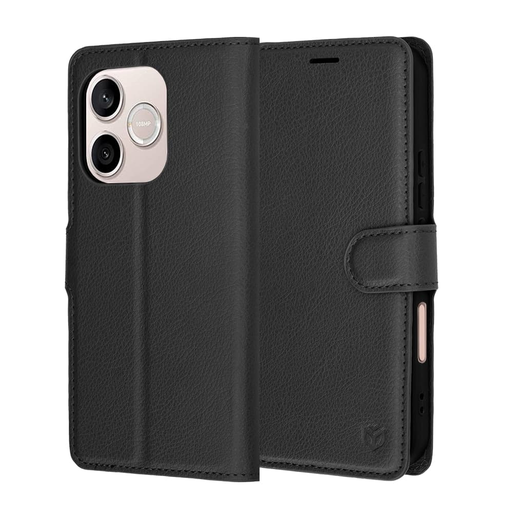 Techsuit Leather Folio - θήκη για Honor 600 Lite - Μαύρο