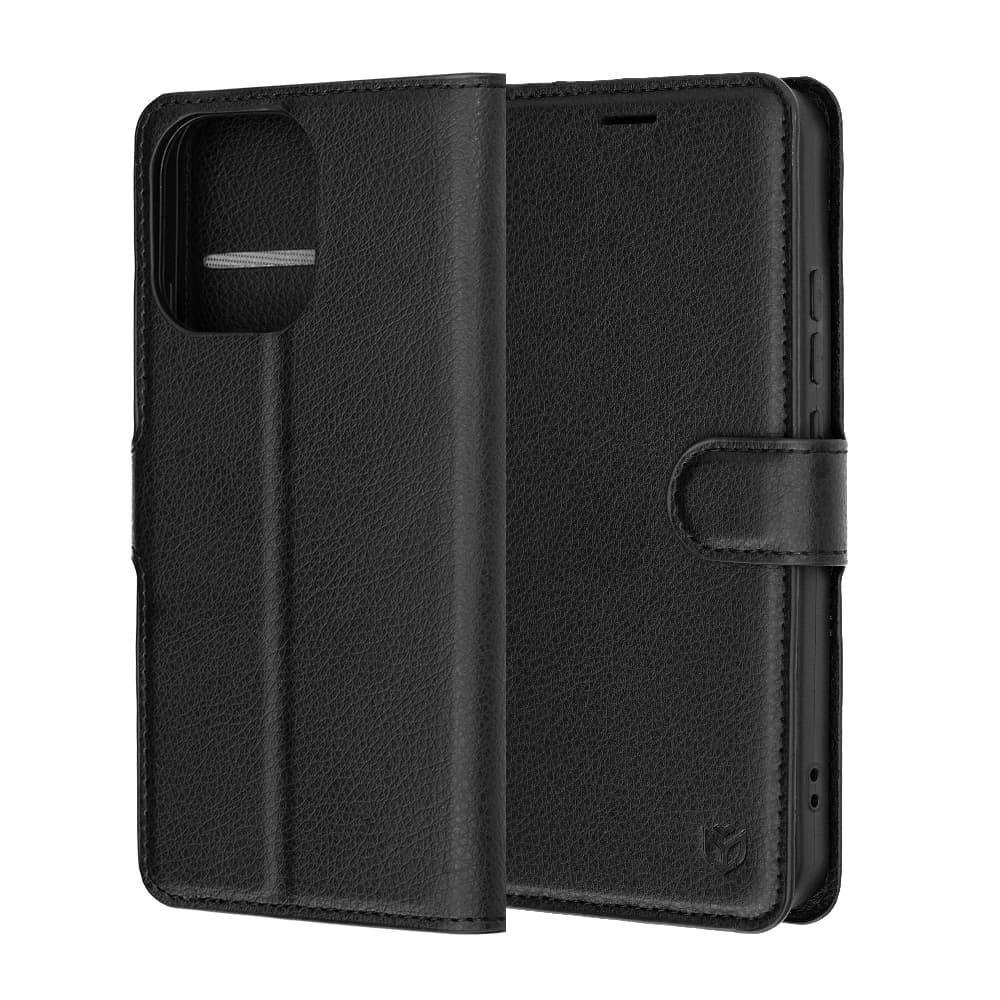 Techsuit Leather Folio - θήκη για Oppo Reno15 F / FS 5G - Μαύρο 6