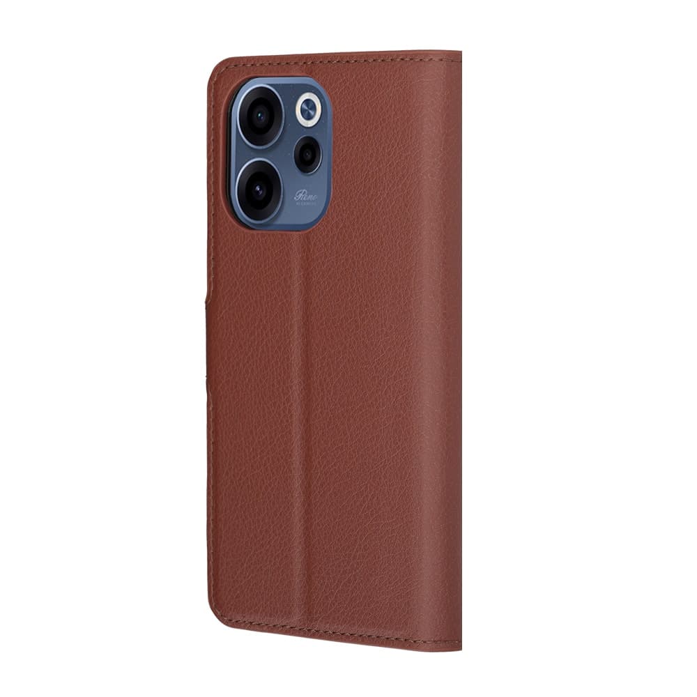 Techsuit Leather Folio - θήκη για Oppo Reno15 F / FS 5G - Καφέ 5