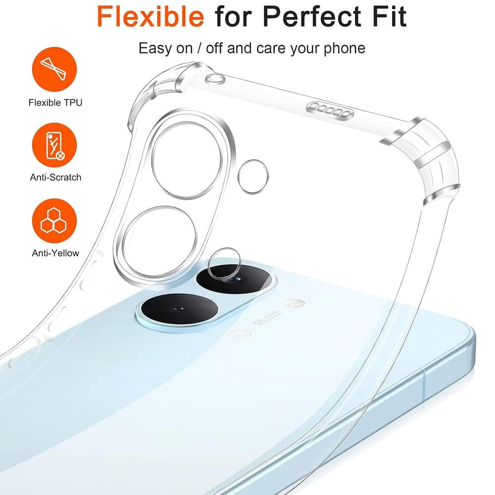 Techsuit Shockproof Clear Silicone - θήκη για Xiaomi Poco X8 Pro Max - Διάφανο 2