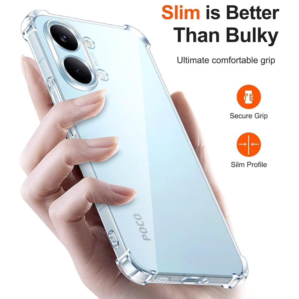 Techsuit Shockproof Clear Silicone - θήκη για Xiaomi Poco X8 Pro Max - Διάφανο 4