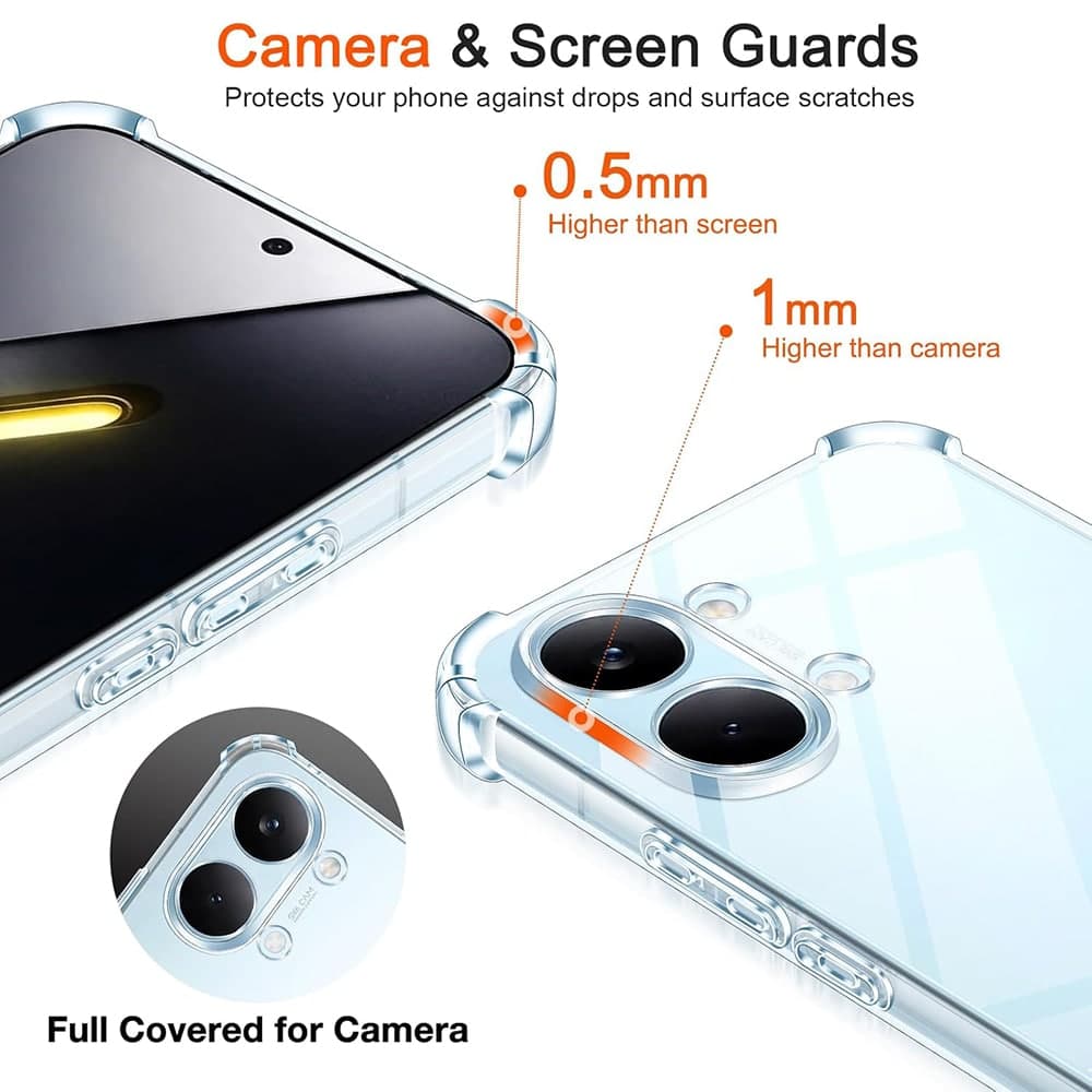 Techsuit Shockproof Clear Silicone - θήκη για Xiaomi Poco X8 Pro Max - Διάφανο 5