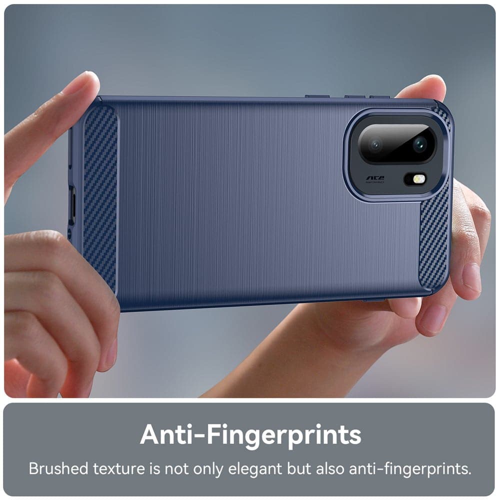Techsuit Carbon Silicone - θήκη για Oneplus 15R - Μπλε 6