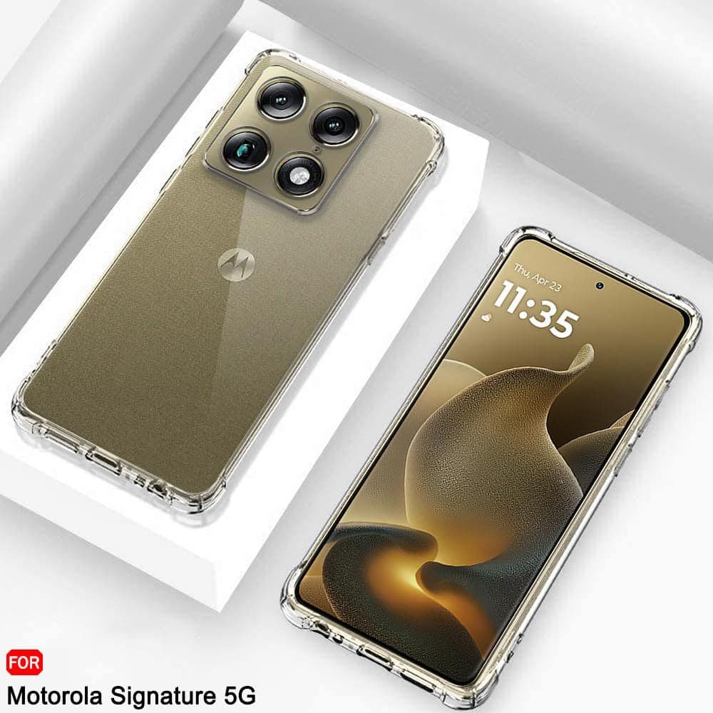 Techsuit Shockproof Clear Silicone - θήκη για Motorola Signature - Διάφανο 3