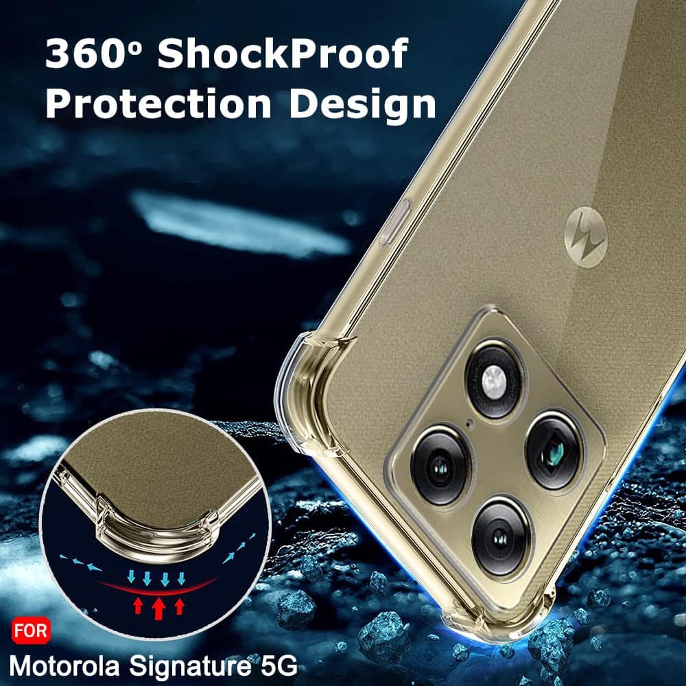 Techsuit Shockproof Clear Silicone - θήκη για Motorola Signature - Διάφανο 6