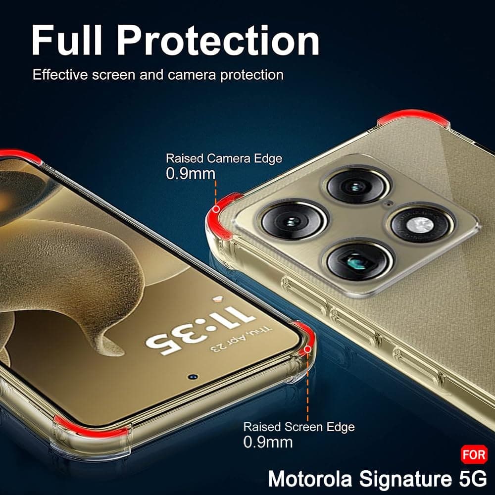 Techsuit Shockproof Clear Silicone - θήκη για Motorola Signature - Διάφανο 5
