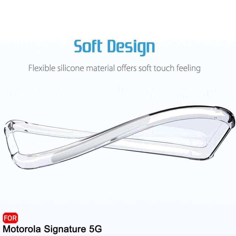 Techsuit Shockproof Clear Silicone - θήκη για Motorola Signature - Διάφανο 4