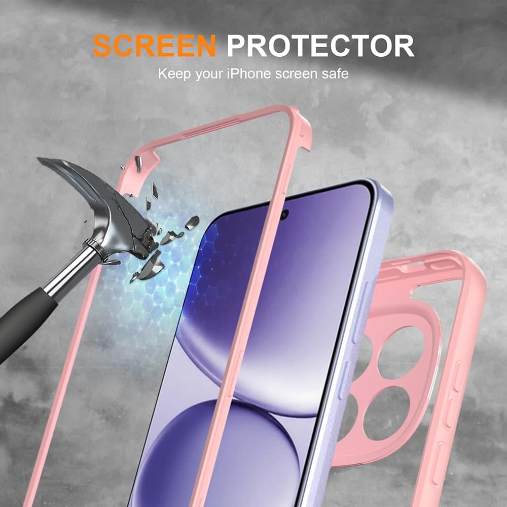 Techsuit ColorVerse 360 Series - θήκη για Honor 600 Lite - Ροζ 5