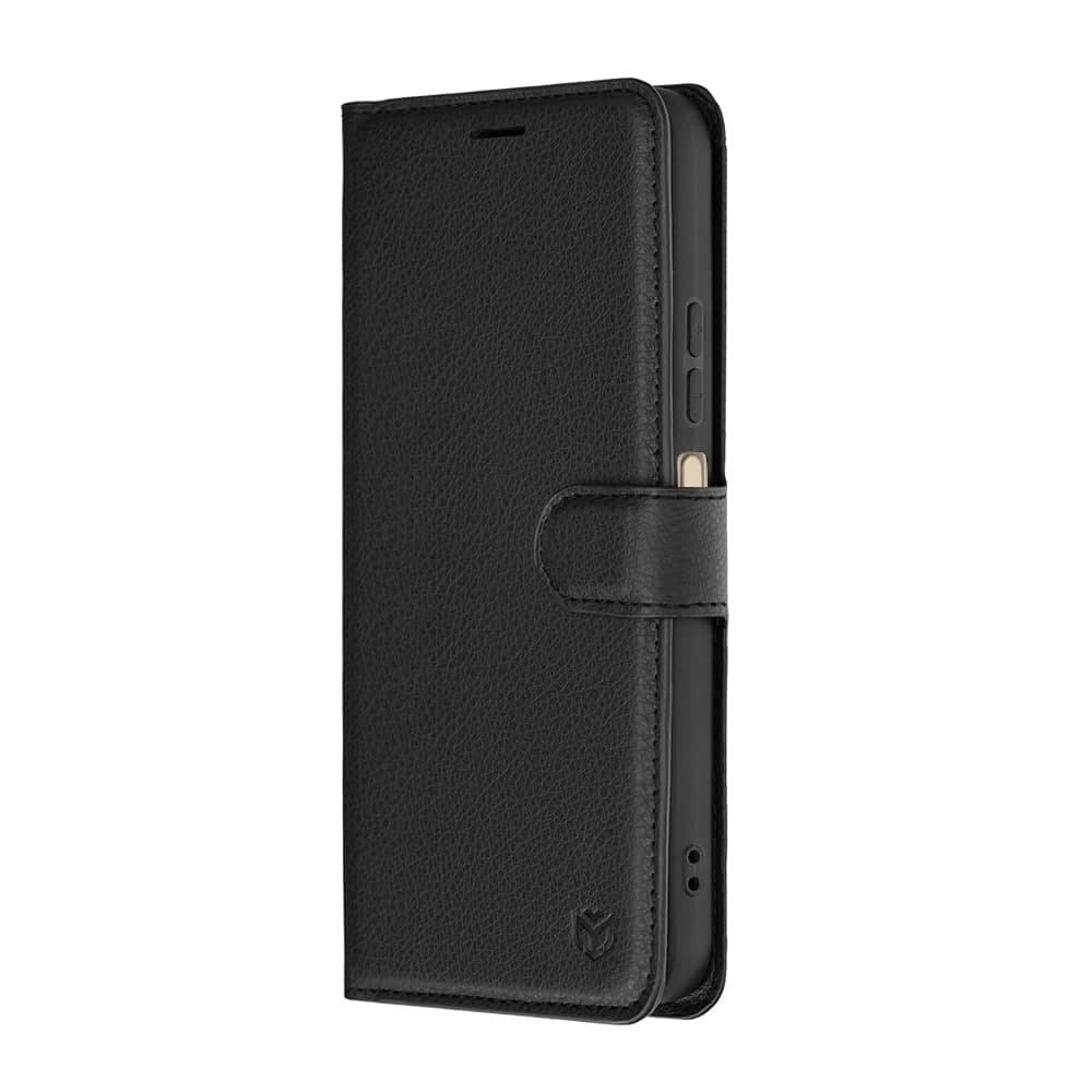 Techsuit Leather Folio - θήκη για Oppo A6 / A6x - Μαύρο 4