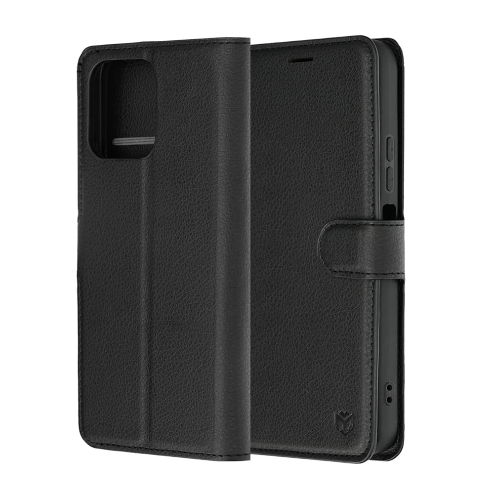 Techsuit Leather Folio - θήκη για Oppo A6 / A6x - Μαύρο 6
