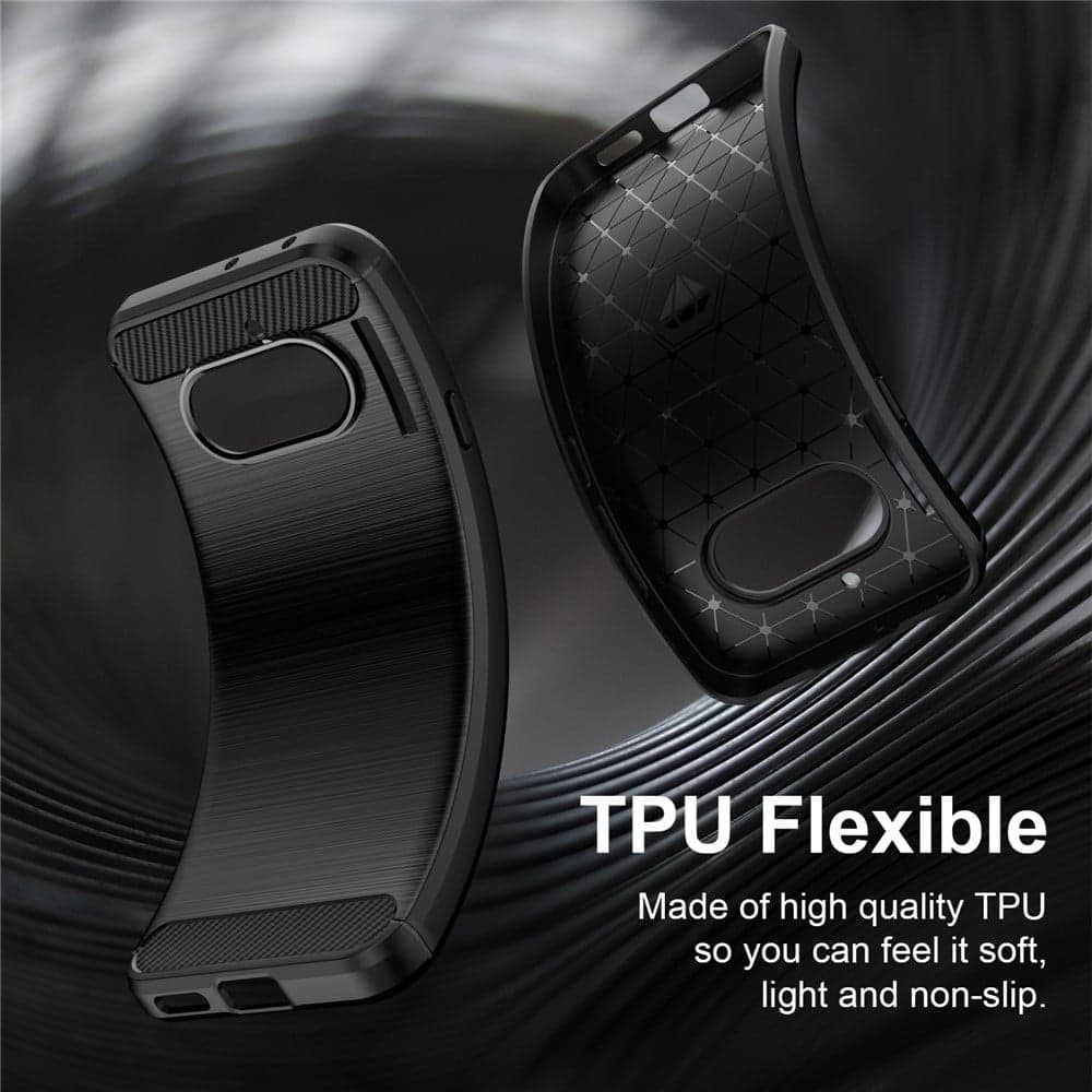 Techsuit Carbon Silicone - θήκη για Nothing Phone (4a) - Μαύρο 2