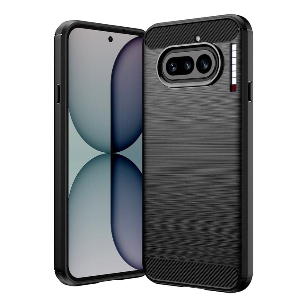 Techsuit Carbon Silicone - θήκη για Nothing Phone (4a) - Μαύρο