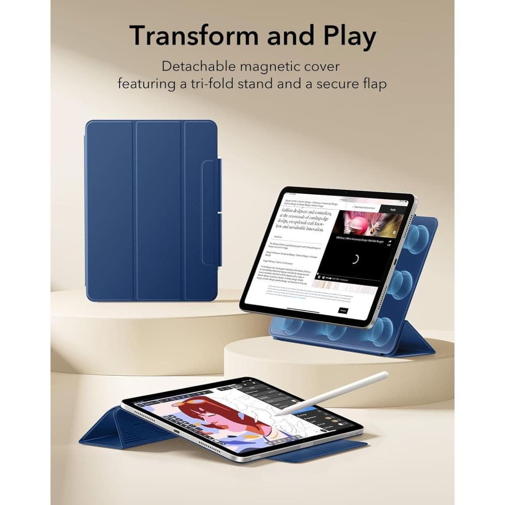 ESR Rebound Magnetic - θήκη για Apple iPad Air (2020) / (2022) 11 (2024) (2025) (2026) - Μπλε 4