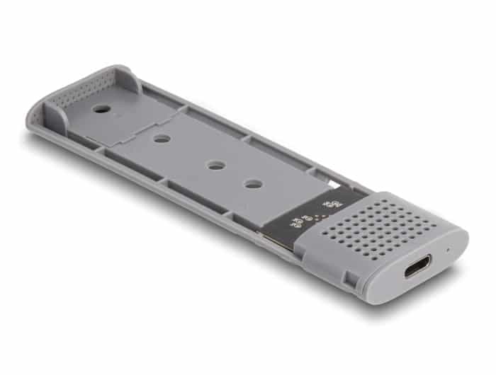 DELOCK θήκη για M.2 NVMe PCIe/SATA SSD 42019, tool free, 10Gbps, μαύρη 5