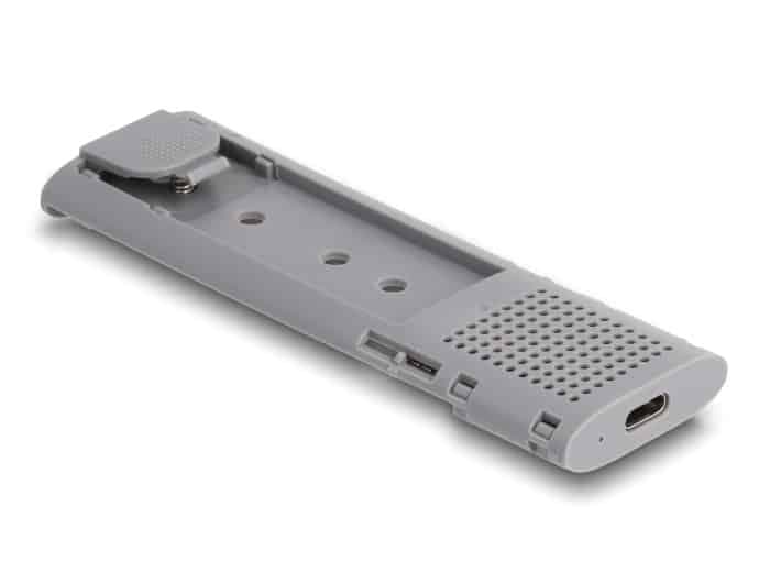 DELOCK θήκη για M.2 NVMe PCIe/SATA SSD 42019, tool free, 10Gbps, μαύρη 6
