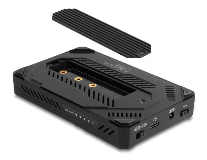 DELOCK θήκη M.2 NVMe & SATA SSD/HDD 42020, 10Gbps, λειτουργία κλώνου 5