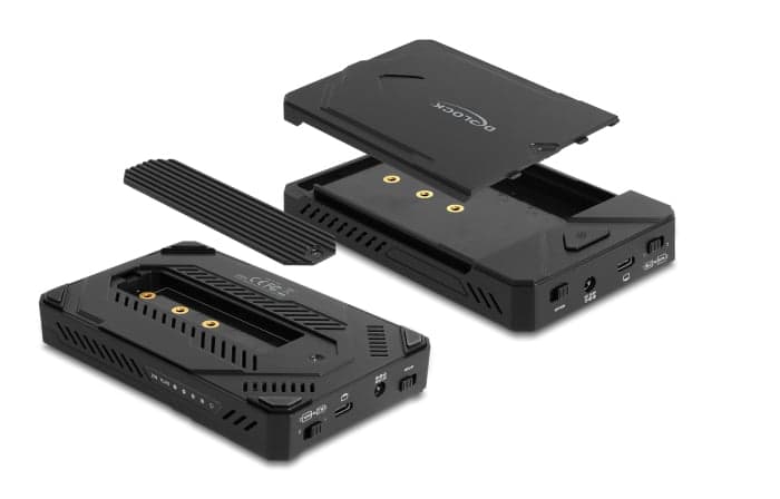 DELOCK θήκη M.2 NVMe & SATA SSD/HDD 42020, 10Gbps, λειτουργία κλώνου