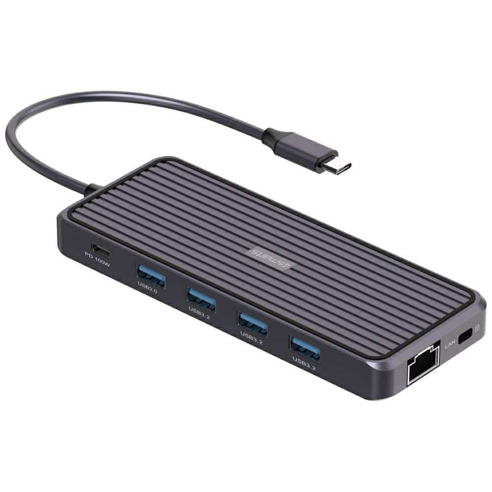 Σταθμός φόρτισης 4smarts SmartDock 11 σε 1 4xUSB-A/USB-C/RJ45/Ήχος/Μικρόφωνο/HDM