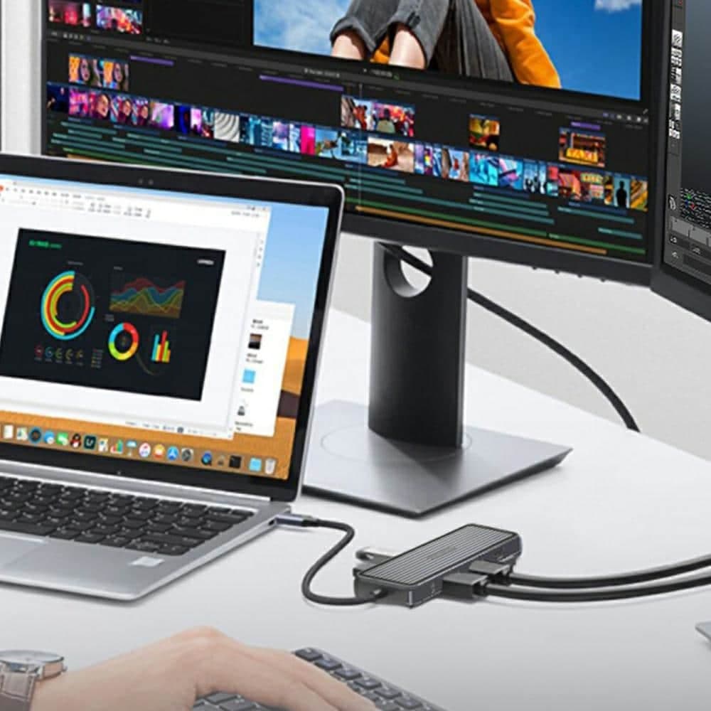 Σταθμός φόρτισης 4smarts SmartDock 11 σε 1 4xUSB-A/USB-C/RJ45/Ήχος/Μικρόφωνο/HDM 5