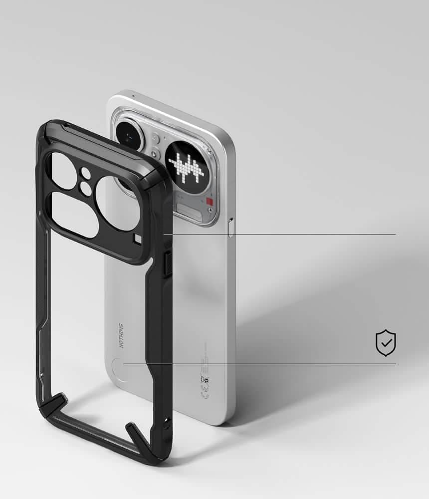 Ringke Fusion X - θήκη για Nothing Phone (4a) Pro - Μαύρο 4