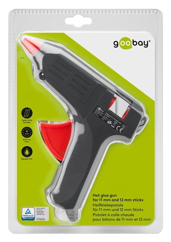 GOOBAY θερμικό πιστόλι σιλικόνης 59176, 20W, 11-12mm, μαύρο 2